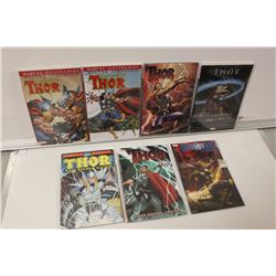 THOR 7 DIFFERENT TRADE PAPERBACKS.  OUT OF PRINT