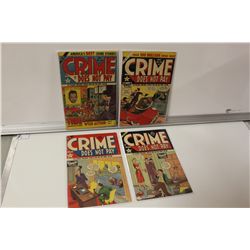 4 EARLY '50'S CRIME DOES NOT PAY - PRE-CODE
