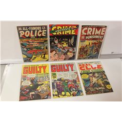 1950'S PRE-CODE CRIME MIXED TITLES LOT.  6