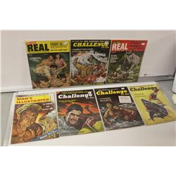 1950'S MENS MAGAZINES (1955-57) 7 DIFFERENT.