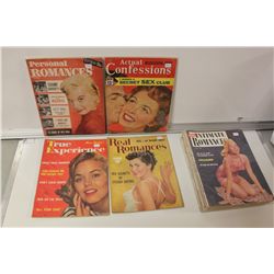 17  1950'S -60'S ROMANCE MAGAZINES.  SENSATIONAL,