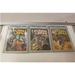 3 - CGC PLANET OF THE APES, 9.6 X 2, 9.4 #7 CGC
