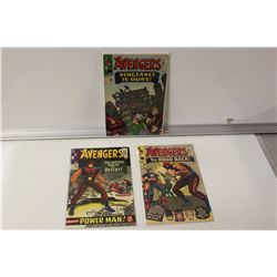 AVENGERS #20, 21, 22 (1965) LOWER MID TO HIGH MID