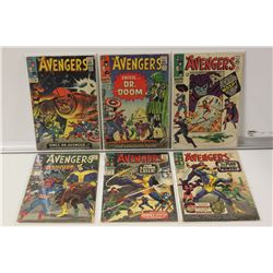 AVENGERS 6 ISSUE SILVER AGE LOT (1965 -67) #23,