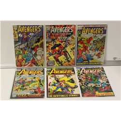 AVENGERS 6 ISSUE BRONZE AGE LOT (1970 - 73) #80,