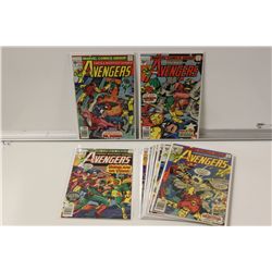 AVENGERS #156-161, 164-170 (1977-78) HIGH GRADE,
