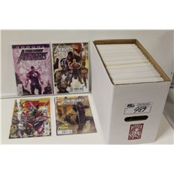 AVENGERS SHORT BOX OF MIXED TITLES.  FROM THE