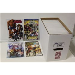 AVENGERS SHORT BOX OF MIXED TITLES.  FROM THE