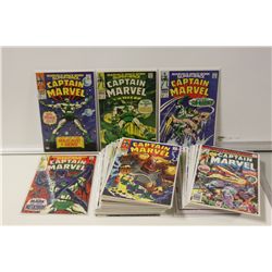 CAPTAIN MARVEL NEAR COMPLETE SET (1968-79) #1 IS