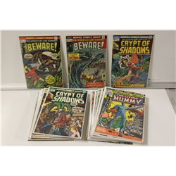 MARVEL HORROR BIG MIXED BRONZE LOT.  37 BOOKS,