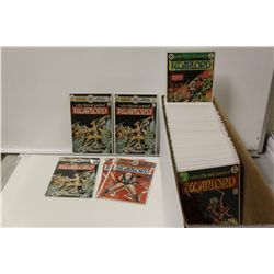 WARLORD LONG RUN & DUPLICATES LONG BOX.  INCLUDES