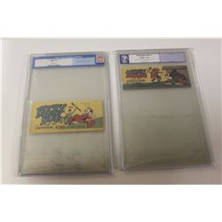 2 CGC & PGX GOLDEN AGE WALT DISNEY PROMO BOOKS.