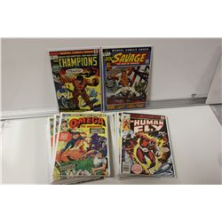 MARVEL LARGE BRONZE LOT OF HIGH GRADE #1'S.