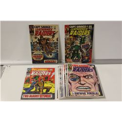 CAPTAIN SAVAGE (MARVEL) NEAR COMPLETE SILVER SET.