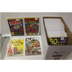 UNDER GROUND COMIX SHORT BOX.  MOSTLY SILVER &