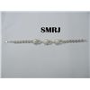 Image 1 : 3 WHITE PEARL ELEGANT SILVER BRACELET *** METAL: SILVER