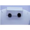 Image 1 : 15.00 CTW SAPPHIRE EARRINGS  .925 STERLING SILEVR