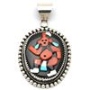 Image 1 : Zuni Multi-Stone Clown Pendant - Beverly Etsate