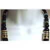 Image 4 : Navajo Onyx & Multi-Stone 3-Strand Necklace - Tommy Singer