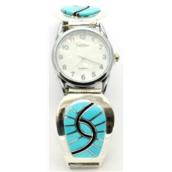 Zuni Turquoise Men's Watch - Amy Quandelacy