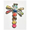 Image 1 : Zuni Opal Multicolor Dragonfly Pendant & Pin