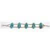 Image 2 : Zuni Turquoise Corn Maiden Sterling Silver Link Bracelet - Chad Quandelacy & Valerie Comosona