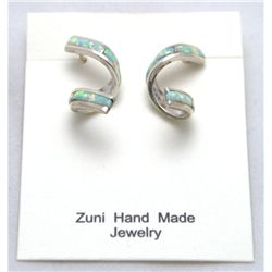 Zuni Opal Spiraling Earrings