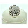 Navajo White Buffalo Sterling Silver Women's Ring - Mary Ann Spencer