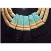 Image 5 : Santo Domingo Reversible Multi-Stone & Shell Heishi Necklace - Delbert & Torevia Crespin