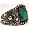 Image 2 : Old Pawn Navajo Royston Turquoise Sterling Silver Cuff Bracelet - Rick Martinez