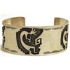 Old Pawn Hopi Sterling Silver Kokopelli Cuff Bracelet