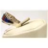 Image 3 : Zuni Multi-Stone Channel Inlay Sterling Silver Men's Ring - D. Panteah