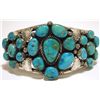 Image 1 : Old Pawn Navajo Morenci Turquoise Sterling Silver Cuff Bracelet - Mary Morgan