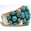 Image 2 : Old Pawn Navajo Morenci Turquoise Sterling Silver Cuff Bracelet - Mary Morgan