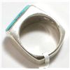 Image 4 : Navajo Turquoise Inlay Sterling Silver Men's Ring - Calvin Begay
