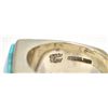 Image 5 : Navajo Turquoise Inlay Sterling Silver Men's Ring - Calvin Begay