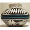Image 1 : Navajo Etched & Hand Painted Pottery - Dewayne & Heather Eskeet
