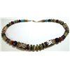 Image 4 : Navajo Green Mountain Turquoise & Multi-Stone Necklace - Richard Singer