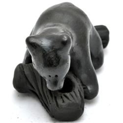 Santa Clara Black Pottery Bear - Paul & Dorothy Gutierrez