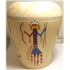 Image 4 : Hopi Multi Kachina Design Etched & Painted Pottery - J Robertson