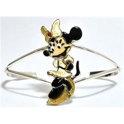 Zuni Multi-Stone Minnie Mouse Sterling Silver Cuff Bracelet - Andrea Shirley