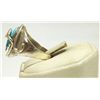 Image 3 : Zuni Turquoise Sterling Silver Snake Men's Ring - Effie Calavaza