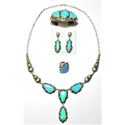 Navajo Blue Opal 4-Piece Set - Clem Nalwood