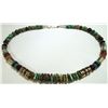 Image 4 : Navajo Turquoise & Multi-Stone Sterling Silver Necklace - Tommy Singer