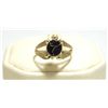 Image 1 : Zuni Onyx Inlay Sterling Silver Small Turtle Women's Ring - Vernon Waikaniwa