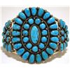 Image 1 : Old Pawn Zuni Sleeping Beauty Turquoise Sterling Silver Cuff Bracelet - Robert & Bernice Leekya