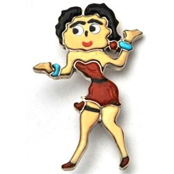 Zuni Betty Boop Pendant & Pin - Andrea Shirley