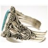 Image 3 : Navajo Spider Web Kingman Turquoise Sterling Silver Cuff Bracelet - Mary Ann Spencer