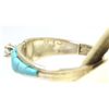 Image 4 : Zuni Cubic Zirconia & Turquoise Inlay Sterling Silver Women's Ring - Marlene Shekya