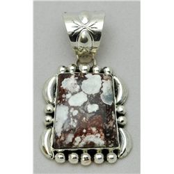 Navajo Wild Horse Medium Sterling Silver Pendant - Mary Ann Spencer